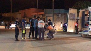 Huinca: Ciclista hospitalizado tras colisionar con un auto