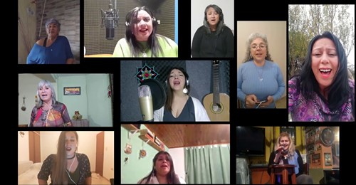 MAPU junto a 30 músicos y cantoras realizó "Resistir Cantando"