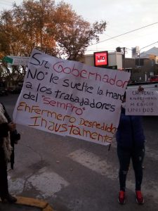 Protestas de personal de Salud en localidades puntanas