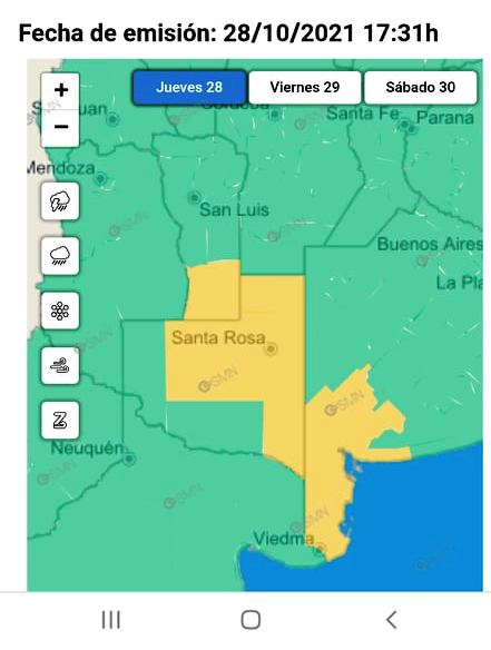 Alerta Por Tormentas Para La Pampa Y El Sur De San Luis